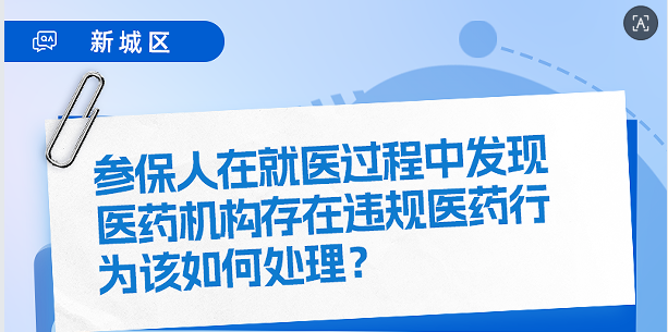 【图片解读】参保人在就医过程中发现医药机构存在违规医药行为该如何处理？
